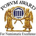 Forvm award For Numismatic Excellence, 5/03/2006